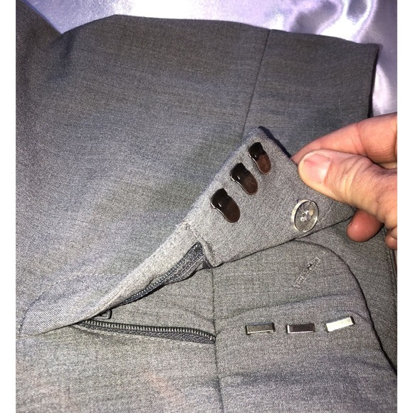 Kenneth Cole Pants Trouser Work Career Gray Straight Leg Womens Size 6 Average - Picture 5 of 13